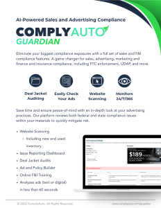 ComplyAuto Guardian Overview