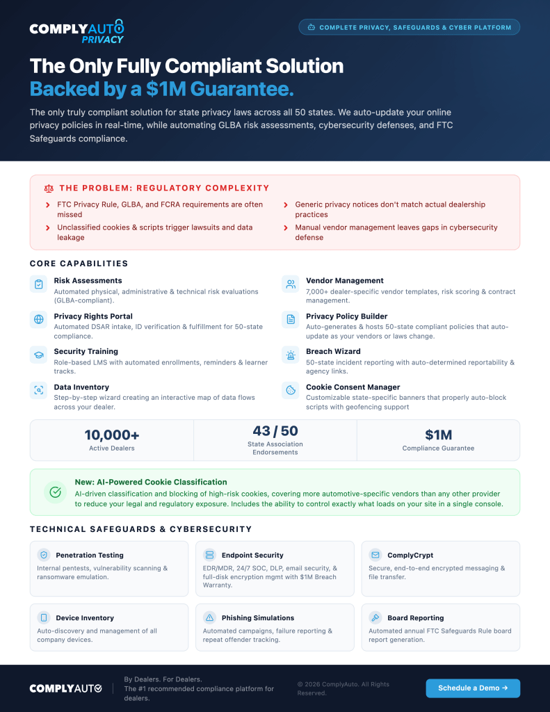 ComplyAuto Privacy Overview