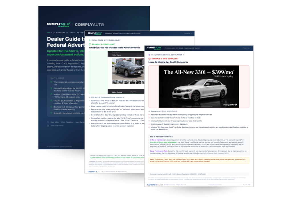 Dealer Guide to Federal Ads